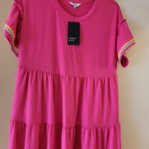 NWT Crown & Ivy flutter sleeve dress